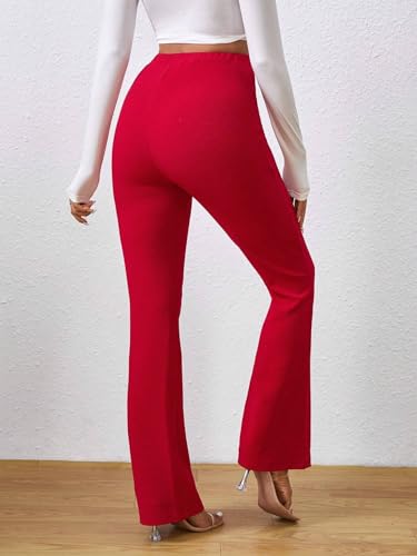 OM SAI LATEST CREATION Womens Yoga Dress Pants Stretchy Work Slacks Business Casual Office Straight Leg/Bootcut Elastic Waist w