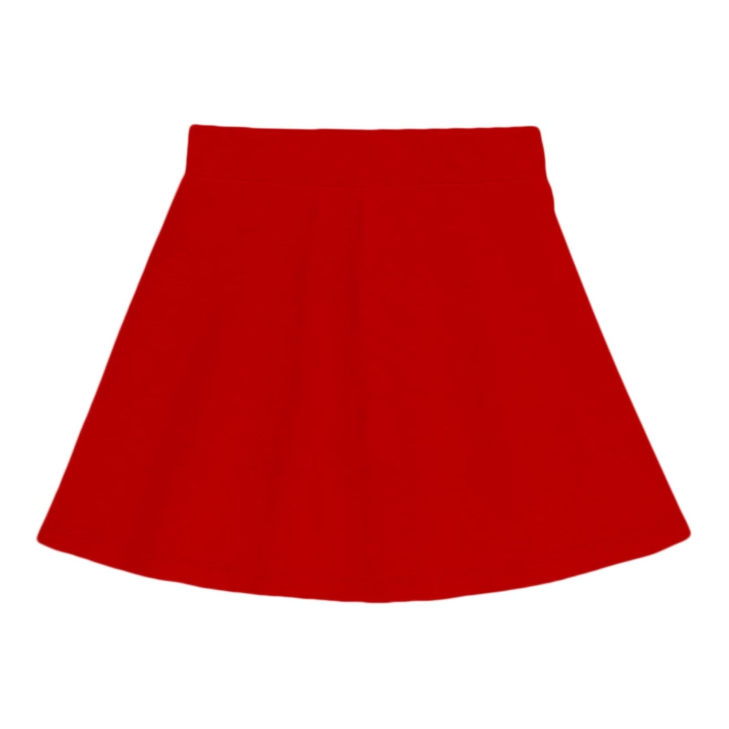Kyda KidsGirls Cotton Printed Skirt Attached With Inner Lycra Shorts(Pack Of 1) Red