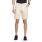 Turtle Men Cotton Stretch Cream Print Slim FitCasual Shorts