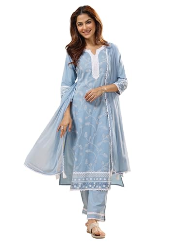 Libas WomenS Cotton Blend Kurta Set (99346R