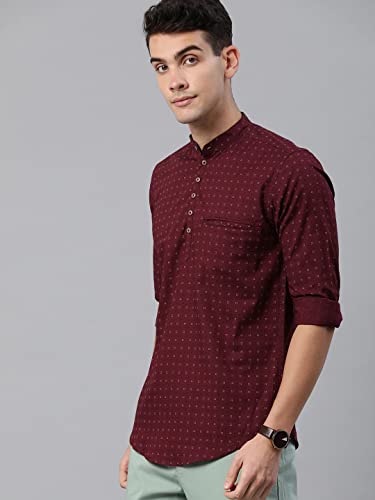 Diverse Men Cotton Printed Straight Kurta (Dcmsf122Sc19L38)