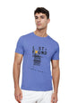 Nobero MenS Regular Fit T-Shirt (1M-Twts-C0780_Periwinkle