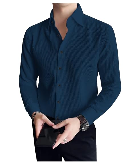 I Enterprise Casual Shirt For Men|| Regular Fit Shirt For Men|| Men Stylish Shirt || Men Solid Shirt With Spread Collar & Long S
