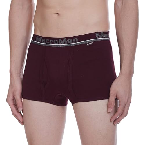 Rupa Macroman Men Mini Trunk | 100% Super Combed Cotton | Assorted | Solid Pattern | Pack of 4