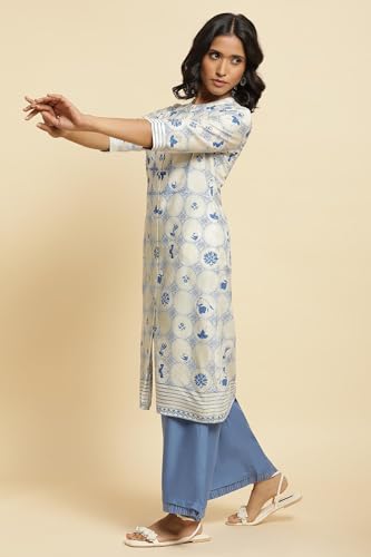 W for Woman Women's Rayon Kurta With Pant