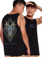 Bewakoof Official House Of The Dragon Merchandise MenS Graphic Printed Regular Fit Sleeveless Round Neck Cotton Vest_539997_Bla