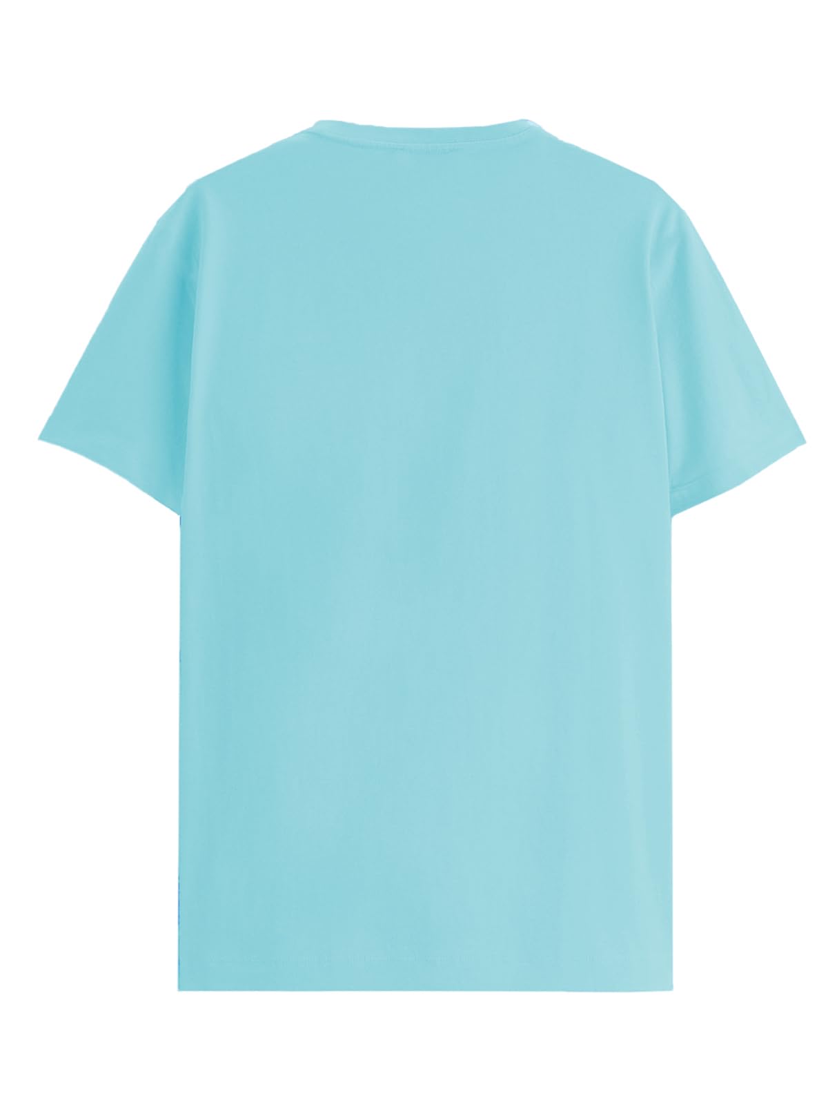 ADRO Men's Solid Regular Fit T-Shirt (RCM3-PLN-MI-WH-GR_Mint,White,Grey