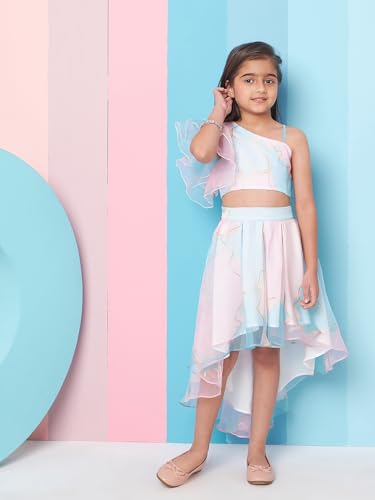 Pspeaches Nylon Western Skirt Set Pink