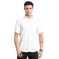 Turtle Men 100% Cotton White Printed Slim Fit Half Sleeve Casual Shirt