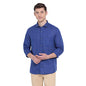Turtle Men Cotton Linen Slim Fit Solid Full Sleeve Formal Shirt Blue