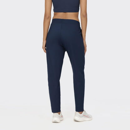 BlissClub Womens The Ultimate Tapered High Rise Pants | Mid Waist | Adjustable Drawstring | Elasticated Waistband | 2 Side Pock