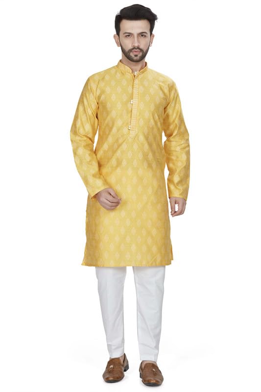 Be Active MenS Traditional Jacquard Full Sleeves Kurta || Cotton Kurta For Men || Men Kurta For Wedding || Kurta For Men (My000