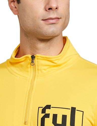 FYLTR Mens Casual Stand Collar Jacket With Half Zip Branding | Full Sleeve | Casual Winterwear For Men