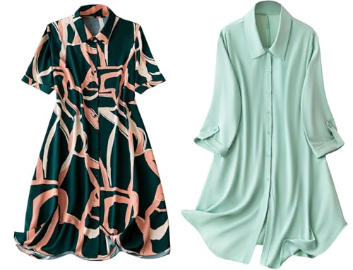 Leriya Fashion Rayon Women Above The Knee Western Dress (LF-WD1099&WD1143_Green