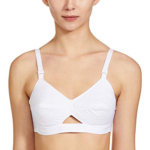 Rupa Womens Cotton Foam Wire Free Everyday Bra White
