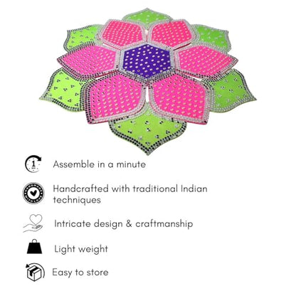 One Minute Rangoli - Hexagonal 18