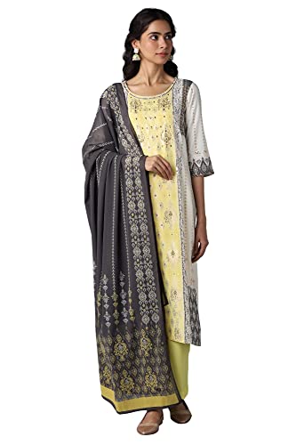 Aurelia Women's Viscose Kurta, Palazzo & Dupatta