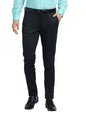 Turtle Men Poly Rayon Spandex Dark Greenself Design Ultra Slim Fit Party Trouser