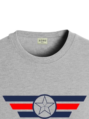 ADRO Tshirt for Men | Printed T Shirt for Men | 100% Cotton T-Shirt |Printed T Shirt | T-Shirts | RN24-CAP-GR