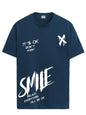 ADRO Mens Smile Printed Cotton T-Shirt_RN24-L2-SMILE-SB-XL Teal