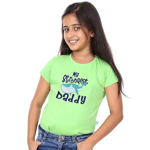 Bon Organik Girls Regular Fit T-Shirt (CB310_Daughter