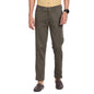 Turtle Men Cotton Stretch Brown Check Ultra Slim Fit Casual Trouser