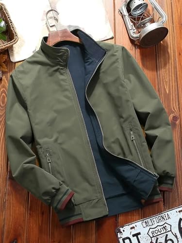 Lymio men jackets || bomber jacket for men || Lightweight Outwear Sportswear Polyester Standard Length Bomber Jacket (J4-6) (IN,