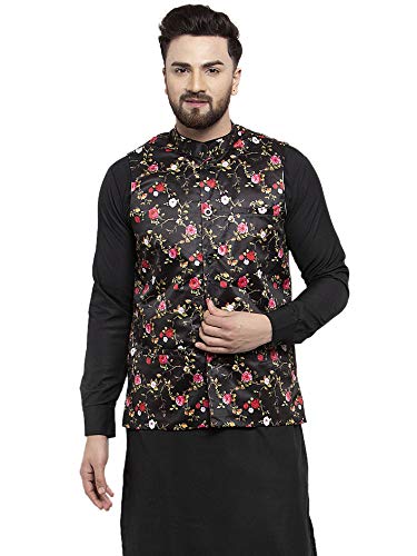 Jompers Mens Printed Waistcoats Nehru Jeckets