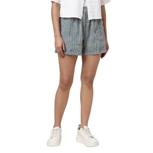 Fabindia WomenS Boyfriend Shorts (20068338_Indigo