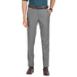 Turtle Men Poly Viscose Grey Solids Slim Fit Formal Trouser