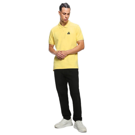Bewakoof MenS Plain Solid Yellow Polo Neck Short Sleeve T-Shirt