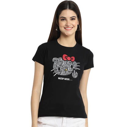 Preneum Womens Cotton Regular Fit Latest Graphic Stylish Printed Short Sleeves Casual T-Shirt || Trendy Designs & Stylish (Pack