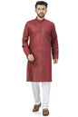 Be Active 100% Cotton Stylish Trendy Solid Pattern Full Sleeve Comfortable MenS Kurta Pyjama Set Gives Rich Look Rfsk0001_27_Se