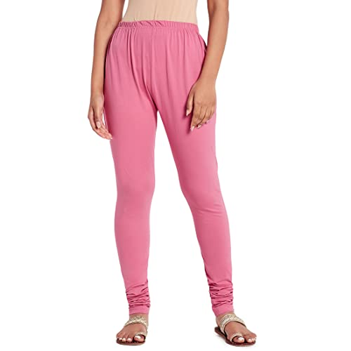 Fabindia Women Blend Drawstring Churidar Cotton_Xxl Pink