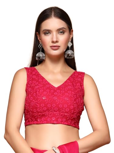 Oomph! Readymade Blouse For Women, Cotton, Sleeveless, V-Neck, Rbbl615