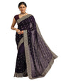 Libas Womens Embroidered Silk Blend Saree With Blouse Piece