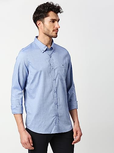 Thomas Scott Solid Color Long Sleeve Regular Fit Casual Shirt for Mens