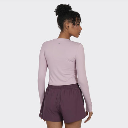 BlissClub Aerocool Training Crop Top | Crop fit | Full Sleeves | Thumbhole