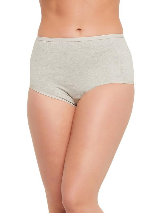 Clovia WomenS Cotton High Waist Outer Elastic Maternity Panty (Pn5030A01_Grey_Xl)