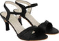 Shoetopia Womens/Girls Black Party Slim Heeled Sandals