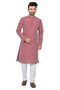 Be Active Cotton MenS Embroidered Lucknowi Red Kurta Set || Men Kurta Pajama || Men Kurta Pajama Set || Kurta Pajama For Men (R