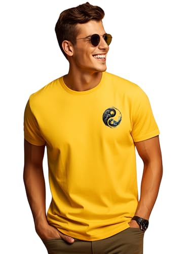 ADRO T-Shirts for MenChest Printed T-Shirt for MenCotton Tshirt for Men|RN24-STICK-YONG-MU
