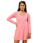 Bliss Swim Dress - Full Sleeves, UPF 50+ Sun Protection, in-Built Cups, in-Built Shorts, Overlapped Slit in Skirt, Cinched Waist