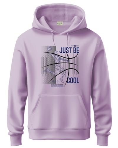 ADRO Basketball Design Hoodie for Men, 320 GSM Soft Cotton Hoodies, Long Lasting Printed Hoodie | Mens Hoodies | Sweatshirt for 