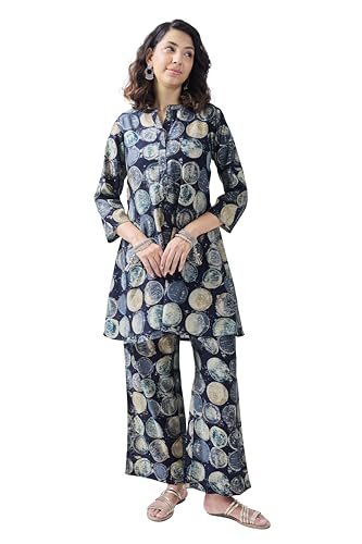 Toochki Kurta Set For Women | Two Piece Kurta Set For Women | Kurtas For Women | Stylish Kurta Set | Kurta Set | Navy Blue Kurta