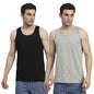 Peppyzone S to 4XL Solid Cotton Tank Top Vest for Men Stylish 100% Cotton, Combo Pack of 2 t Shirt, Plain Tank Top for Man (in,