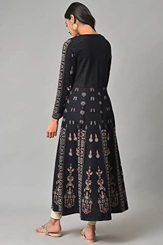 W for Woman Women Cotton Jacquard Flared Plus Size Winter Kurta