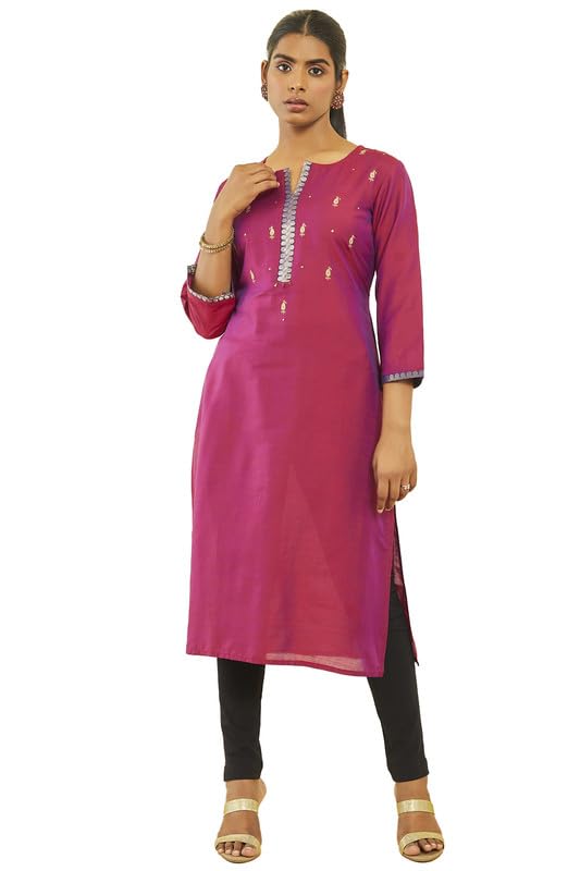 Soch Silk Blend Women Regular Kurtas