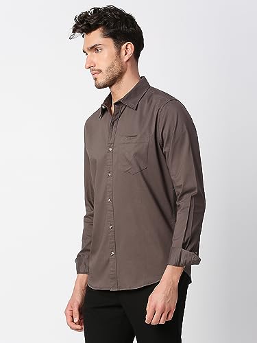 Thomas Scott Long Sleever Solid Color Regular Fit Casual Shirts for Mens