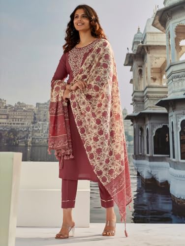Fashion Basket Cotton Silk Kurta Set with Duptta for Women